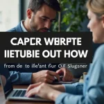 The image shows a person looking at a computer screen, highlighting how to sell a website.