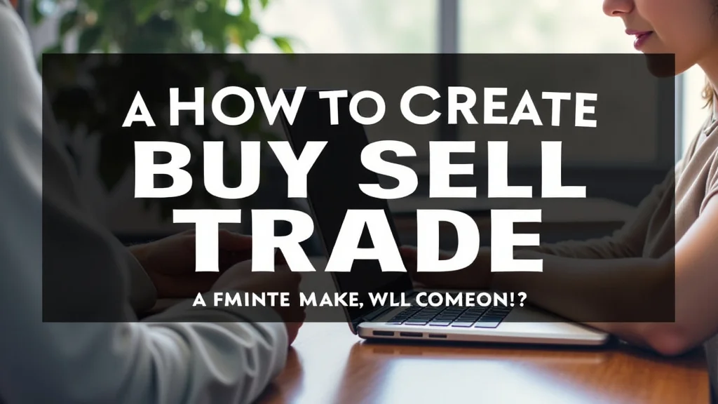This image shows a clean website interface for creating a buy, sell, and trade platform.
